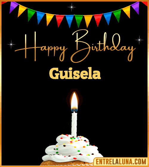 GiF Happy Birthday Guisela